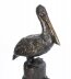 Vintage Pair Bronze Pelicans on Mooring Posts Late 20th Century | Ref. no. 09752b | Regent Antiques