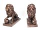 Vintage Magnificent Large Pair of Cast Bronze Medici Lions Late 20th Century | Ref. no. 09758a | Regent Antiques