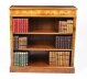 Bespoke Sheraton Revival Low Burr Walnut Open Bookcase | Ref. no. 09862a | Regent Antiques