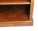 Bespoke Sheraton Revival Low Burr Walnut Open Bookcase | Ref. no. 09862a | Regent Antiques