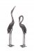 Vintage Pair of Bronze Cranes Brown Patina Late 20th Century | Ref. no. 09878f | Regent Antiques