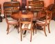 Bespoke 7ft Regency Flame Mahogany Jupe Dining Table & 8 chairs 21st C | Ref. no. 09979b | Regent Antiques