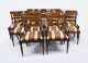 Vintage 14 ft Three Pillar Mahogany Dining Table and 16 Chairs 20th C | Ref. no. A0745a | Regent Antiques