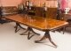 Vintage 14 ft Three Pillar Mahogany Dining Table and 16 Chairs 20th C | Ref. no. A0745a | Regent Antiques