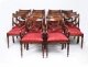 Vintage Set 14 Regency Revival Swag back Dining Chairs 20th Century | Ref. no. A1042a | Regent Antiques