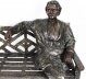 Vintage Larger than Life Size Bronze of Albert Einstein on a Garden Bench 20th C | Ref. no. A1160 | Regent Antiques