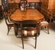 Bespoke Handmade Marquetry Burr Walnut Dining Table & 14 Dining  Chairs | Ref. no. A1203a | Regent Antiques