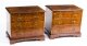 Superb Bespoke Pair of Burr  Walnut Bedside Chests Cabinets With Slides | Ref. no. A1211 | Regent Antiques