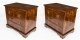 Bespoke large  Pair of Burr  Walnut Bedside Chests Cabinets With Slides | Ref. no. A1211b | Regent Antiques