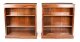 Bespoke Pair Mid Century Modernist Revival Low Rosewood Open Bookcases | Ref. no. A1227a | Regent Antiques