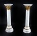Vintage Pair 4ft White Marble and Ormolu Mounted Pedestals 20th Century | Ref. no. A1246 | Regent Antiques