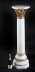 Vintage 4ft White Marble and Ormolu Mounted Pedestal 20th Century | Ref. no. A1246a | Regent Antiques