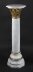 Vintage 4ft White Marble and Ormolu Mounted Pedestal 20th Century | Ref. no. A1246a | Regent Antiques