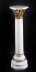 Vintage 4ft White Marble and Ormolu Mounted Pedestal 20th Century | Ref. no. A1246a | Regent Antiques