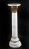 Vintage 4ft White Marble and Ormolu Mounted Pedestal 20th Century | Ref. no. A1246a | Regent Antiques