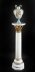 Vintage 4ft White Marble and Ormolu Mounted Pedestal 20th Century | Ref. no. A1246a | Regent Antiques