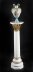 Vintage 4ft White Marble and Ormolu Mounted Pedestal 20th Century | Ref. no. A1246a | Regent Antiques