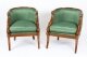 Pair Empire Revival Gilded Swan Neck Walnut Armchairs  20th C | Ref. no. A1275 | Regent Antiques