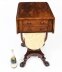 Antique William IV Drop Leaf Work Occasional Table Flame Mahogany 19th Century | Ref. no. A1418 | Regent Antiques