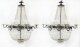 Antique Pair Louis Revival 20 light Ballroom Cut Crystal Tent Chandeliers c1920 | Ref. no. A1513 | Regent Antiques