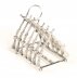 Vintage Beautiful Silver Plated Toast Rack Crossed Rifles 20th Century | Ref. no. A1541 | Regent Antiques