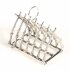 Vintage Beautiful Silver Plated Toast Rack Crossed Rifles 20th Century | Ref. no. A1541 | Regent Antiques