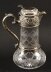 Antique Victorian Sterling Silver Gilt and Cut Crystal Claret Jug 1873 19th C | Ref. no. A1590 | Regent Antiques