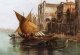 Antique Oil Painting Grand Canal Alfred Pollentine Dated 1877 19th C  90x140cm | Ref. no. A1611 | Regent Antiques