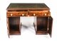 Antique 4ft Victorian Flame Mahogany Partners Pedestal Desk 19th C | Ref. no. A1616 | Regent Antiques