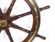 Antique 4ft Diam Teak and Brass Set 8-Spoke Ships Wheel C 1880 19th Century | Ref. no. A1650 | Regent Antiques