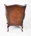 Antique Pair Leather Chippendale  Revival Wingback Armchairs c.1920 20th C | Ref. no. A1789 | Regent Antiques