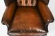 Antique Pair Leather Chippendale  Revival Wingback Armchairs c.1920 20th C | Ref. no. A1789 | Regent Antiques