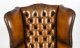 Antique Pair Leather Chippendale Wingback Armchairs c.1920 | Ref. no. A1789 | Regent Antiques