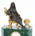 Antique Malachite Ormolu & Bronze Mantel Clock Silk Suspension Movement 19th C | Ref. no. A1912 | Regent Antiques