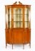 Antique Edwardian Serpentine Satinwood  Inlaid Display Cabinet  19th C | Ref. no. A1947 | Regent Antiques