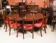 Vintage 7ft Diam Mahogany Jupe Dining Table Lazy Susan & Leaf Cabinet Mid 20th C | Ref. no. A2071 | Regent Antiques