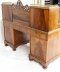 Antique Victorian Burr Walnut Dickens Pedestal Desk C. 1880 19th C | Ref. no. A2143 | Regent Antiques