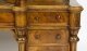 Antique Victorian Burr Walnut Dickens Pedestal Desk C. 1880 19th C | Ref. no. A2143 | Regent Antiques