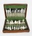 Vintage Canteen x 12 Silver Plated Cutlery Set by John Turton Mid 20th Century | Ref. no. A2163 | Regent Antiques