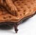 Antique Victorian Leather Love Seat Conversation Settee Sofa 19th C | Ref. no. A2238 | Regent Antiques