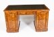 Antique Victorian Burr Walnut Partners Pedestal Desk 19th C | Ref. no. A2304 | Regent Antiques