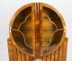 Antique Art Deco Figured Walnut Rocket Display Cabinet c.1920 | Ref. no. A2305 | Regent Antiques