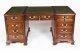 Vintage Large 6ft  Georgian Revival Flame Mahogany Partners Pedestal Desk 20th C | Ref. no. A2323 | Regent Antiques