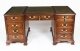 Vintage Georgian Revival Flame Mahogany  Pedestal Desk 20th C | Ref. no. A2323a | Regent Antiques