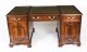 Vintage Georgian Revival Flame Mahogany  Pedestal Desk 20th C | Ref. no. A2323a | Regent Antiques