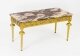 Vintage French giltwood and marble top coffee table Limoges plaques 20th C | Ref. no. A2378 | Regent Antiques