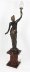 Antique Pair Large Bronze Figural Torcheres Lamps on Doric Columns  C1910 | Ref. no. A2401 | Regent Antiques