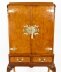 Vintage Burr Walnut  Queen Anne Cocktail Cabinet Drinks Dry Bar  Circa 1930 | Ref. no. A2450 | Regent Antiques