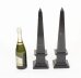 Vintage Pair Empire Revival Black Marble Obelisks 20th C | Ref. no. A2499a | Regent Antiques