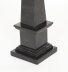 Vintage Pair Empire Revival Black Marble Obelisks 20th C | Ref. no. A2499a | Regent Antiques